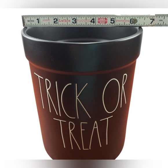 Rae Dunn Trick Or Treat Crock Utensil Holder Halloween Black White By Magenta - Picture 4 of 6